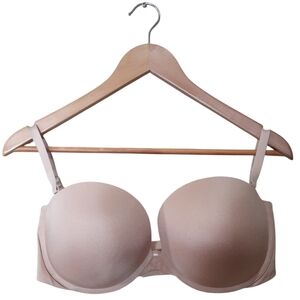 Felina 38D Nude Strapless Convertible Multi Bra Padded With Underwire
